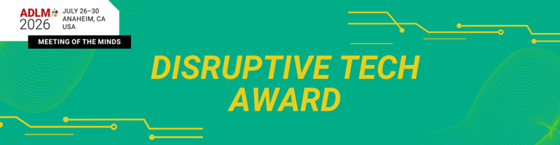 Banner for the 2026 ADLM Disruptive Technology Award 